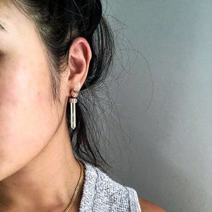 HOUSE OF HARLOW 1960 CRYSTAL EARRINGS